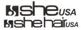 SHE USA SHE HAIR USA trademark