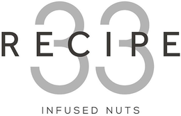 RECIPE 33 INFUSED NUTS trademark