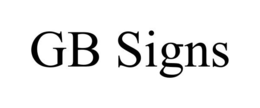GB SIGNS trademark