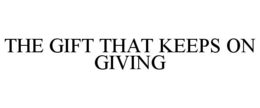 THE GIFT THAT KEEPS ON GIVING trademark
