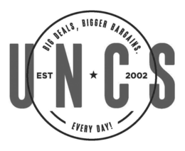 UNCS BIG DEALS, BIGGER BARGAINS. EVERY DAY! EST. 2002 trademark