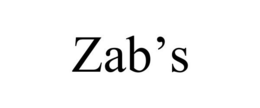 ZAB'S trademark