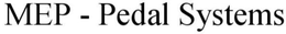 MEP - PEDAL SYSTEMS trademark