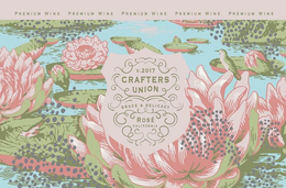PREMIUM WINE PREMIUM WINE PREMIUM WINE PREMIUM WINE PREMIUM WINE V.2017 CRAFTERS UNION GRACE & DELICACY ROSE CALIFORNIA trademark