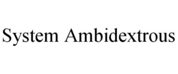SYSTEM AMBIDEXTROUS trademark
