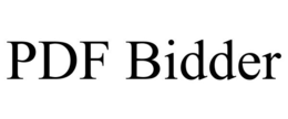 PDF BIDDER trademark