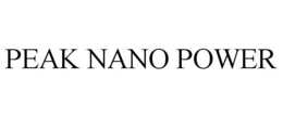 PEAK NANO POWER trademark