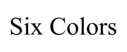 SIX COLORS trademark