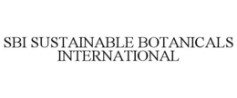 SBI SUSTAINABLE BOTANICALS INTERNATIONAL trademark