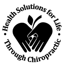 ·HEALTH SOLUTIONS FOR LIFE ·THROUGH CHIROPRACTIC trademark