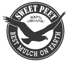 SWEET PEET 100% ORGANIC BEST MULCH ON EARTH trademark