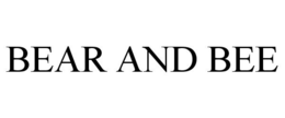BEAR AND BEE trademark