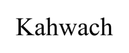 KAHWACH trademark