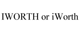 IWORTH OR IWORTH trademark