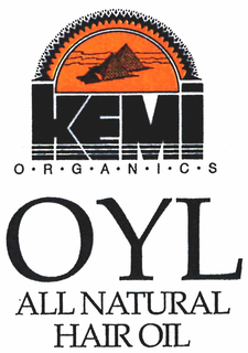 KEMI O·R·G·A·N·I·C·S OYL ALL NATURAL HAIR OIL trademark
