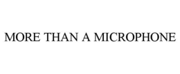 MORE THAN A MICROPHONE trademark