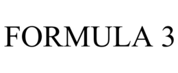 FORMULA 3 trademark
