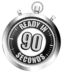 READY IN 90 SECONDS trademark