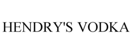 HENDRY'S VODKA trademark