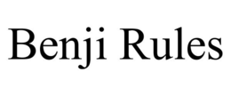 BENJI RULES trademark