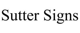SUTTER SIGNS trademark