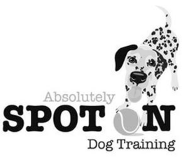 ABSOLUTELY SPOT ON DOG TRAINING trademark