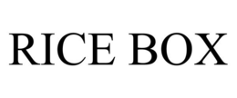 RICE BOX trademark