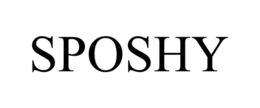 SPOSHY trademark