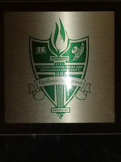 FLORIDA AGRICULTURAL AND MECHANICAL UNIVERSITY: EXCELLENTIA CUM CARUNDO: FOUNDED IN 1887 trademark