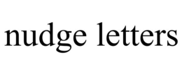 NUDGE LETTERS trademark