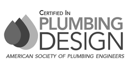 CERTIFIED IN PLUMBING DESIGN AMERICAN SOCIETY OF PLUMBING ENGINEERS trademark