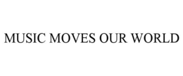 MUSIC MOVES OUR WORLD trademark