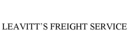 LEAVITT'S FREIGHT SERVICE trademark