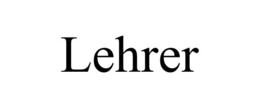 LEHRER trademark