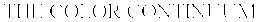 THE COLOR CONTINUUM trademark
