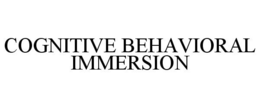 COGNITIVE BEHAVIORAL IMMERSION trademark