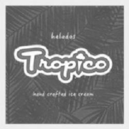 HELADOS TROPICO HAND CRAFTED ICE CREAM trademark