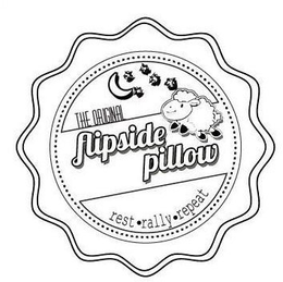 THE ORIGINAL FLIPSIDE PILLOW REST · RALLY · REPEAT trademark