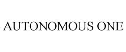 AUTONOMOUS ONE trademark