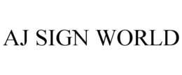 AJ SIGN WORLD trademark