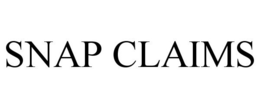 SNAP CLAIMS trademark