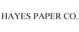 HAYES PAPER CO. trademark