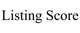 LISTING SCORE trademark