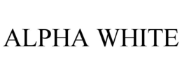 ALPHA WHITE trademark