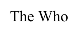 THE WHO trademark