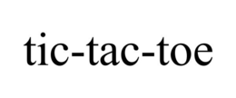 TIC-TAC-TOE trademark
