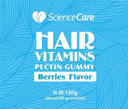 SCIENCECARE HAIR VITAMINS PECTIN GUMMY BERRIES FLAVOR N.W.150G (ABOUT 60 GUMMIES) trademark