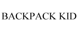 BACKPACK KID trademark