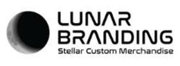 LUNAR BRANDING STELLAR CUSTOM MERCHANDISE trademark
