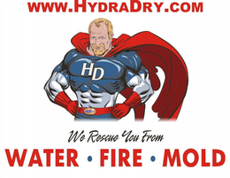 WWW.HYDRADRY.COM HD HYDRA DRY WE RESCUE YOU FROM WATER FIRE MOLD trademark
